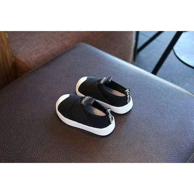 Mode coole Slip-On Canvas Kinderschuhe hochwertige Baby Freizeitschuhe atmungsaktive leichte Slip-On Kinder Turnschuhe