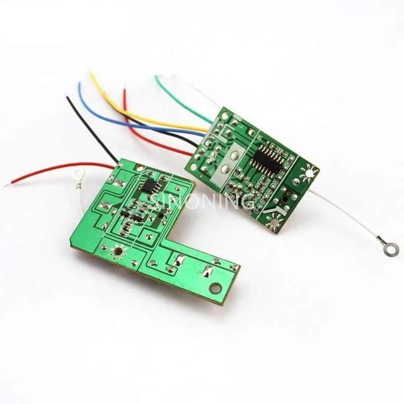 4CH RC Fernbedienung 27MHz / 40Mhz Schaltung PCB Sender- und Empfängerplatine für Spielzeugauto