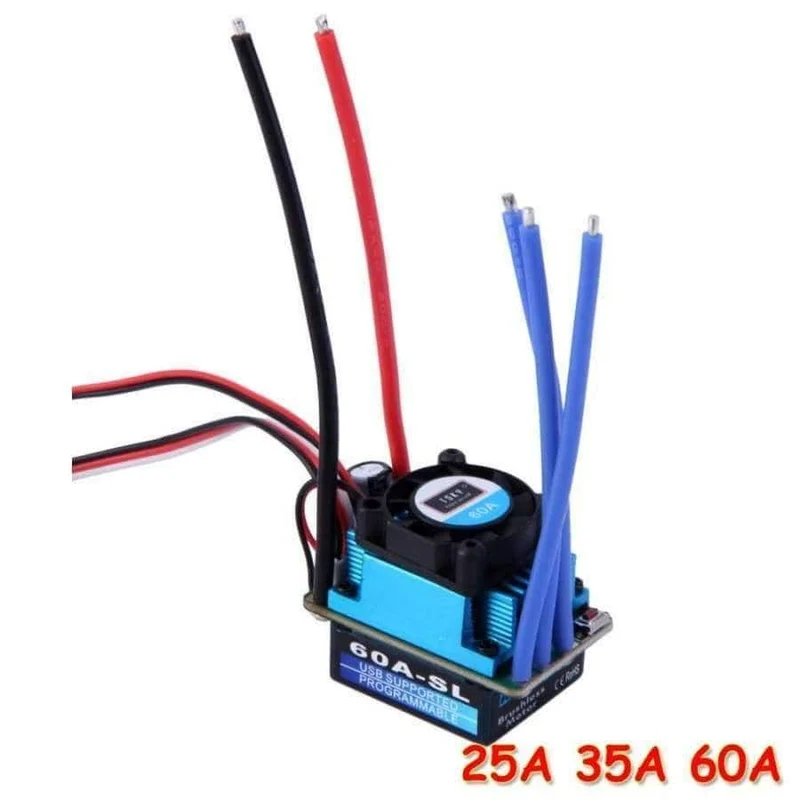1pcs Racing 25A 35A 60A SL Bürstenloser Drehzahlregler für RC 1 / 10 1: 10 1: 12 Car Truck Drop Freeship