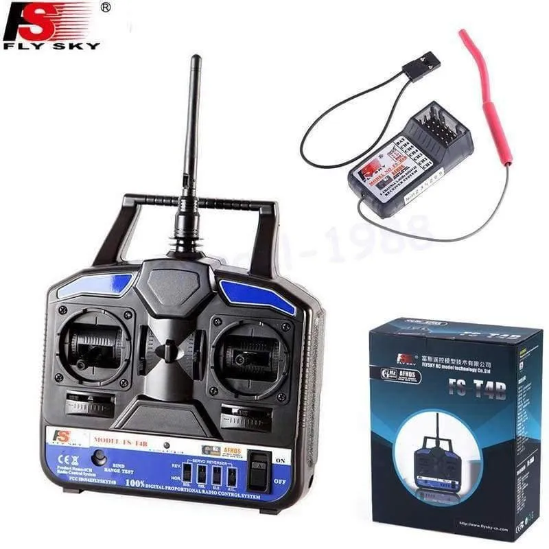 FS 2.4G 4CH FS-CT4B FS-T4B Fernbedienung Radio RC Sender & Empfänger für RC Hubschrauber Flugzeug