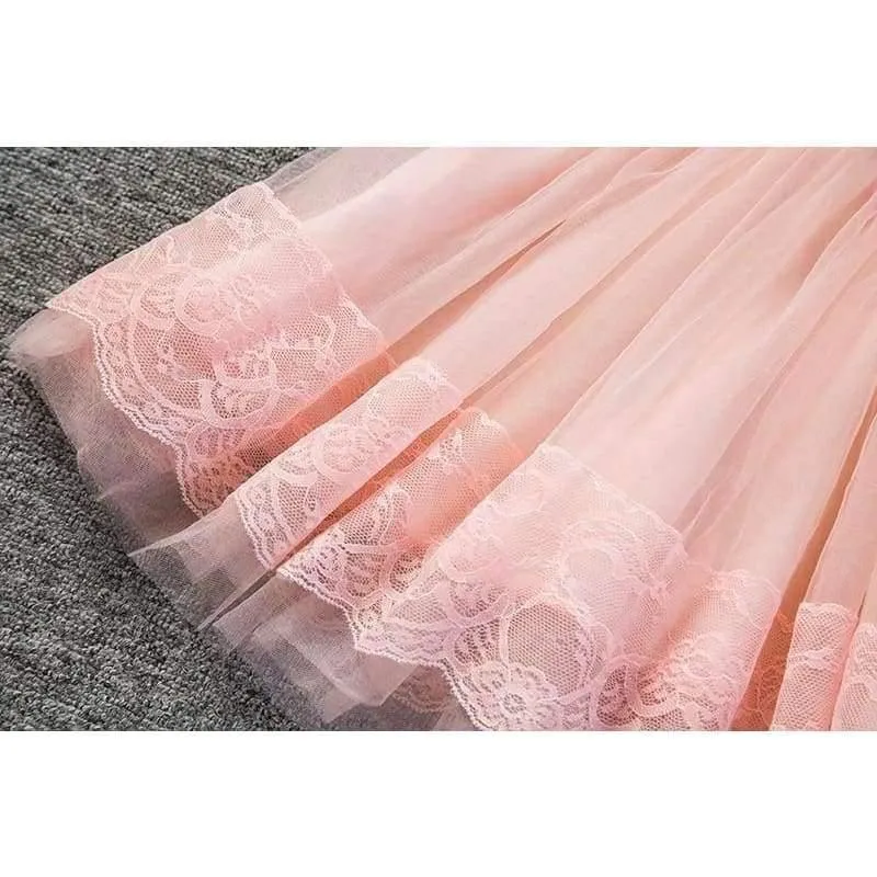 Baby Mädchen Blumenspitze Prinzessin Tutu Kleid Hochzeit Taufkleid Kleid Mädchen Kleidung Für Kinder Party Wear Meninas Vestidos