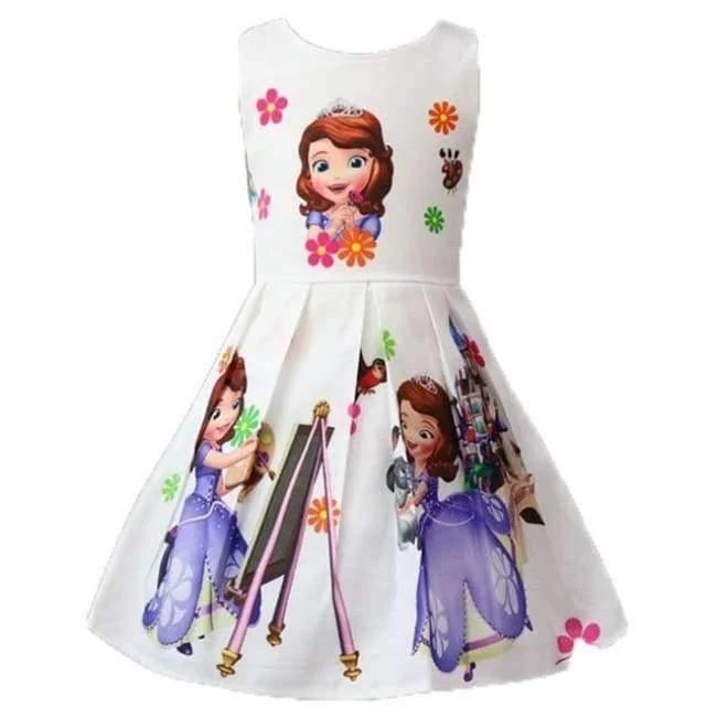 Baby Sommer Prinzessin Little Pony Regenbogen Kleider Für Mädchen Halloween Birthday Party Vestidos Kleid Kinder Kleidung