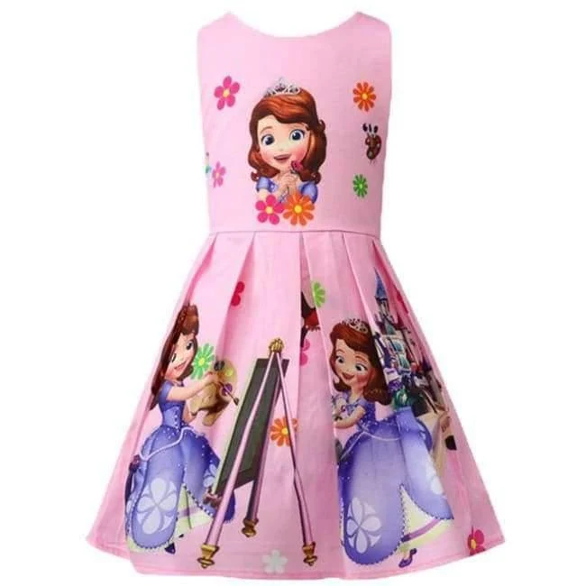 Baby Sommer Prinzessin Little Pony Regenbogen Kleider Für Mädchen Halloween Birthday Party Vestidos Kleid Kinder Kleidung