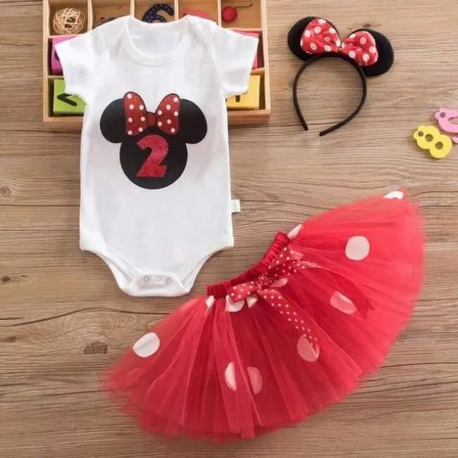 Newborn Flower Party Clothes Set Baby Girl One Years First Birthday Tutu Outfits for Girls Tulle Toddler Baby Clothing Suit