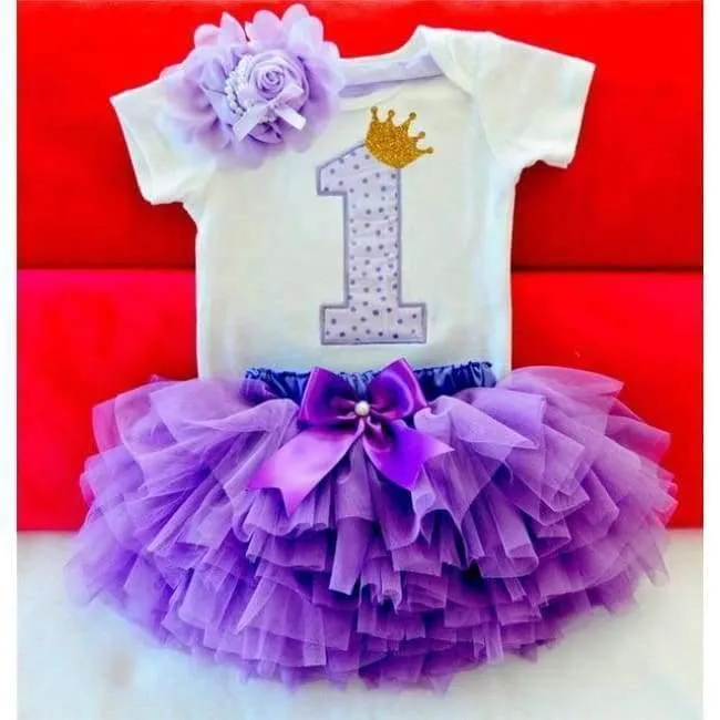 Newborn Flower Party Clothes Set Baby Girl One Years First Birthday Tutu Outfits for Girls Tulle Toddler Baby Clothing Suit