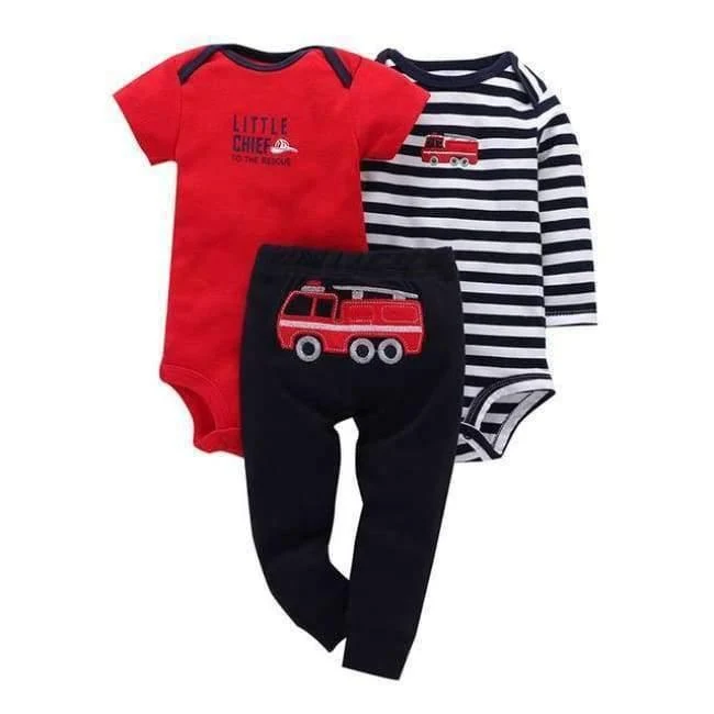 100% Cotton 2018 bebes 6-24M set ,baby boy clothes ,baby girl clothes,newborn 3 piece ropa boy