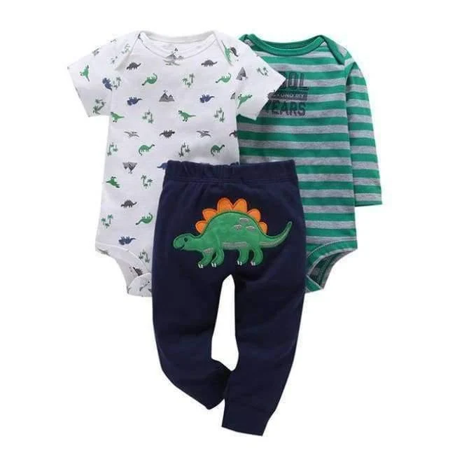 100% Cotton 2018 bebes 6-24M set ,baby boy clothes ,baby girl clothes,newborn 3 piece ropa boy