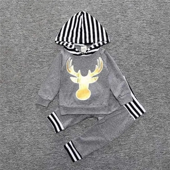 Baby Autumn new baby boy clothes Children Baby Girls Long Sleeve Hooded Tops Floral pants 2 pcs. clothing set SY188