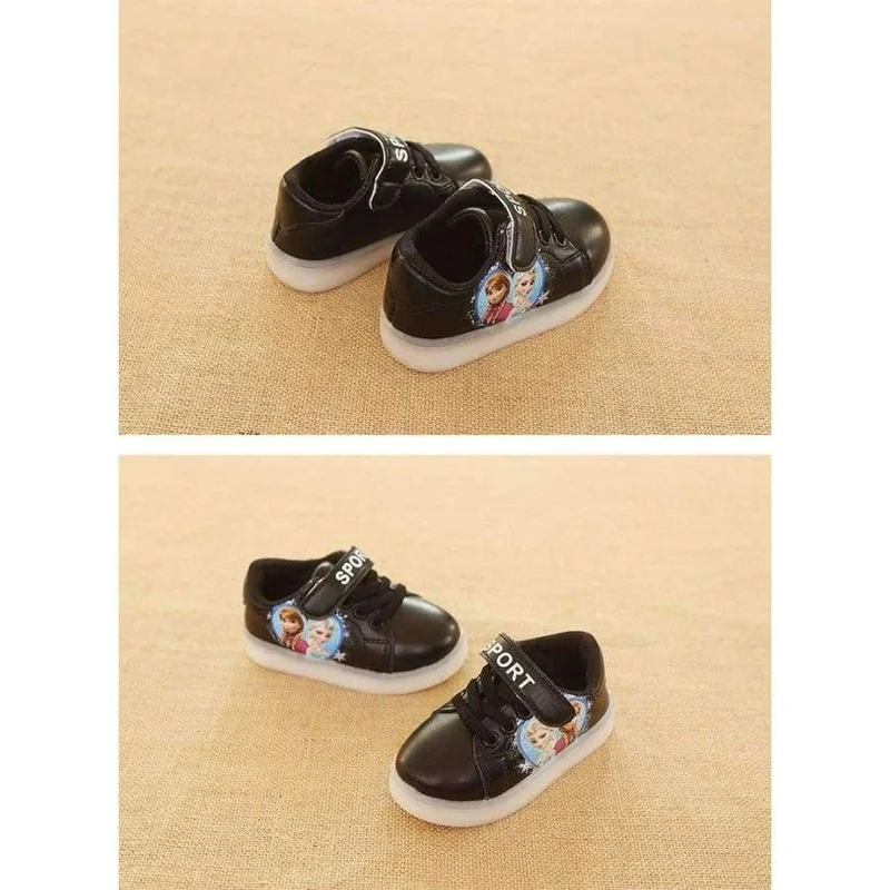 Cartoon-Klassiker-Stil, LED-beleuchtete Baby-Laufschuhe, LED-Schuhe für Babys, leuchtende, elegante, schöne Baby-Freizeitschuhe, Turnschuhe