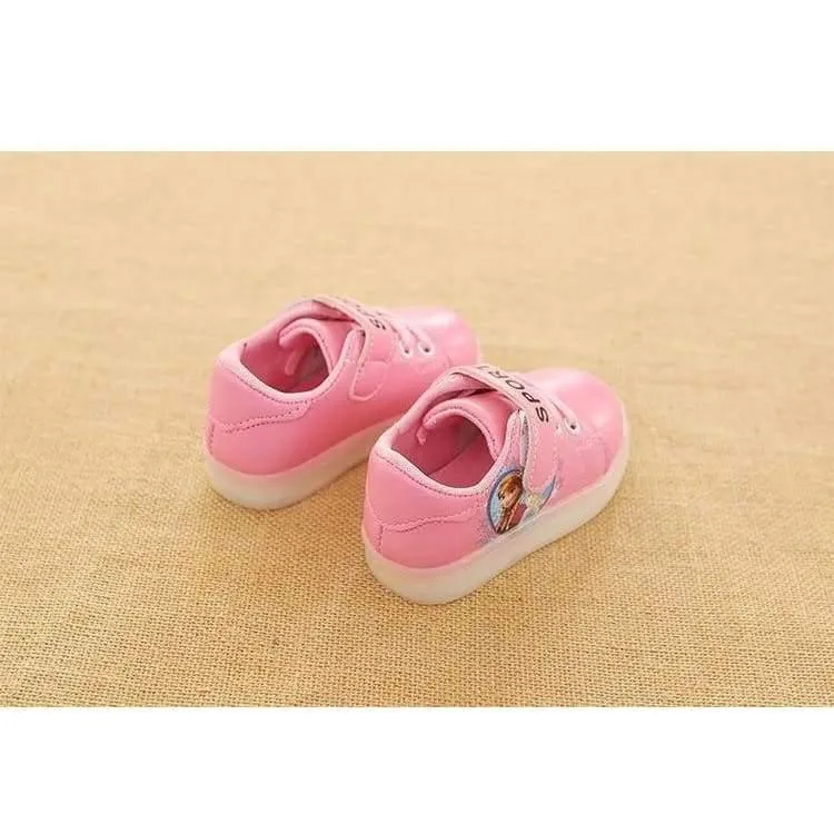 Cartoon-Klassiker-Stil, LED-beleuchtete Baby-Laufschuhe, LED-Schuhe für Babys, leuchtende, elegante, schöne Baby-Freizeitschuhe, Turnschuhe