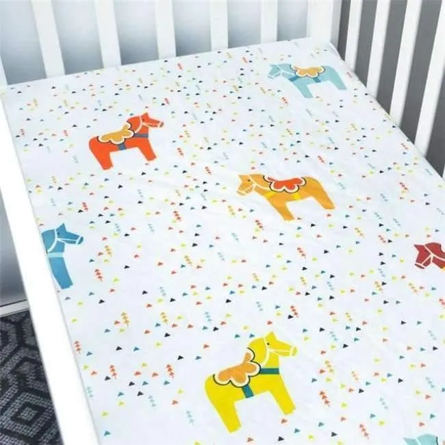 100% Baumwolle Kinderbett Spannbetttuch Weiche Atmungsaktive Babybett Matratzenbezug Potector Cartoon Neugeborenen Bettwäsche Für Kinderbett Größe 130 * 70cm