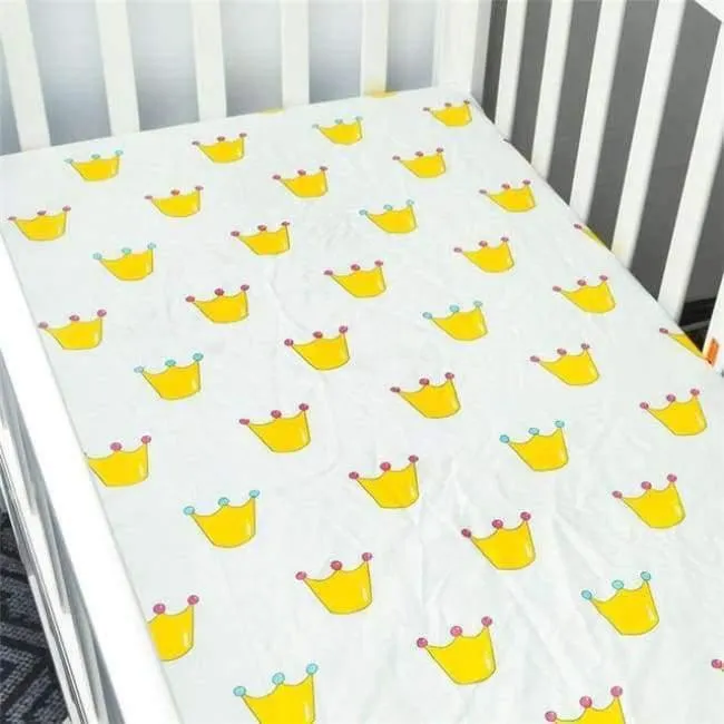 100% Baumwolle Kinderbett Spannbetttuch Weiche Atmungsaktive Babybett Matratzenbezug Potector Cartoon Neugeborenen Bettwäsche Für Kinderbett Größe 130 * 70cm