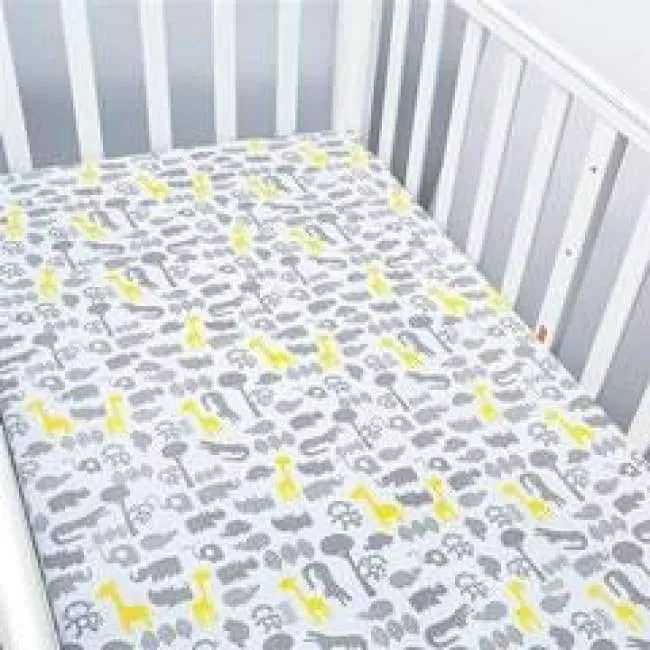 100% Baumwolle Kinderbett Spannbetttuch Weiche Atmungsaktive Babybett Matratzenbezug Potector Cartoon Neugeborenen Bettwäsche Für Kinderbett Größe 130 * 70cm