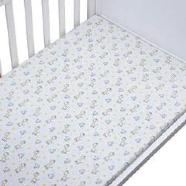 100% Baumwolle Kinderbett Spannbetttuch Weiche Atmungsaktive Babybett Matratzenbezug Potector Cartoon Neugeborenen Bettwäsche Für Kinderbett Größe 130 * 70cm