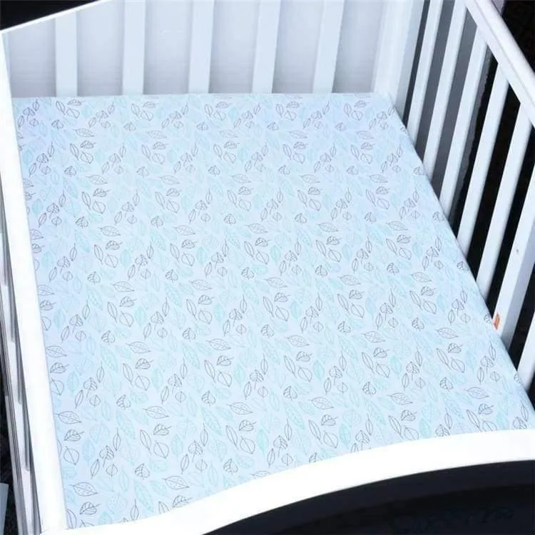 100% Baumwolle Kinderbett Spannbetttuch Weiche Atmungsaktive Babybett Matratzenbezug Potector Cartoon Neugeborenen Bettwäsche Für Kinderbett Größe 130 * 70cm