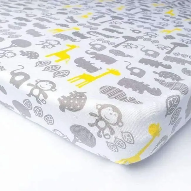 100% Baumwolle Kinderbett Spannbetttuch Weiche Babybett Matratzenbezug Schutz Cartoon Neugeborenen Bettwäsche Für Kinderbett Größe 130 * 70cm