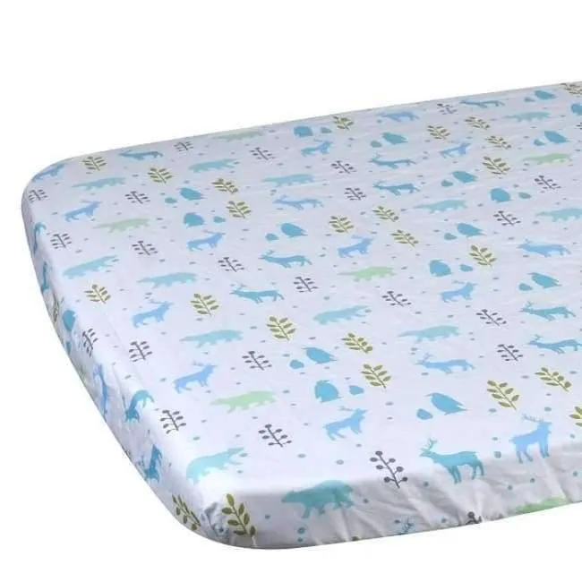 100% Baumwolle Kinderbett Spannbetttuch Weiche Babybett Matratzenbezug Schutz Cartoon Neugeborenen Bettwäsche Für Kinderbett Größe 130 * 70cm