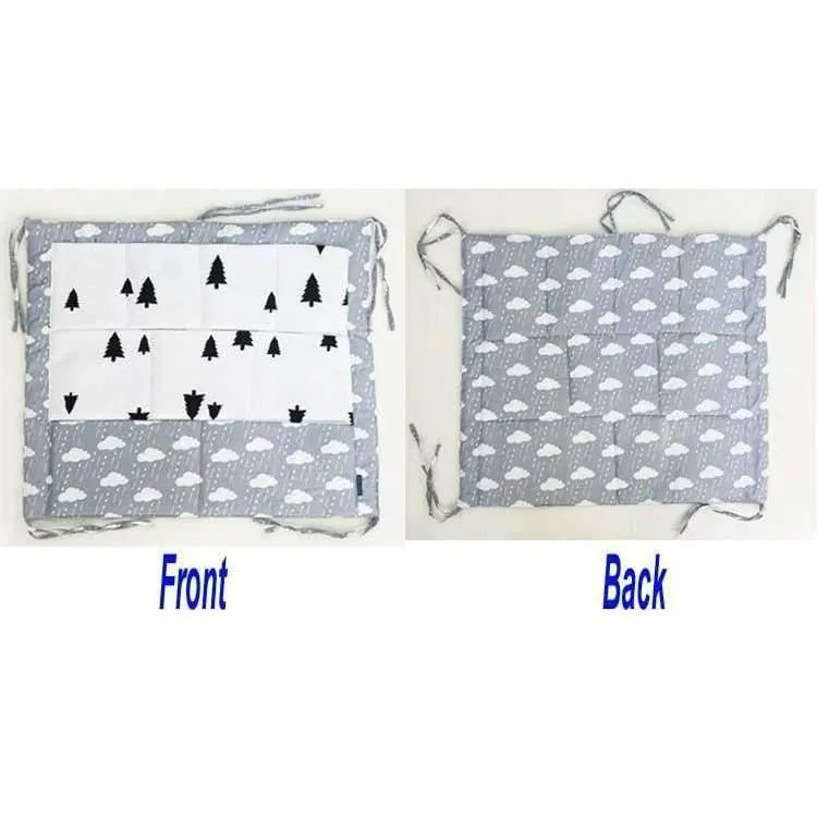 Bett hängen Aufbewahrungstasche Babybett Bett Marke Baby Baumwolle Crib Organizer 60 * 50cm Spielzeug Windeltasche für Kinderbett Bettwäsche Set