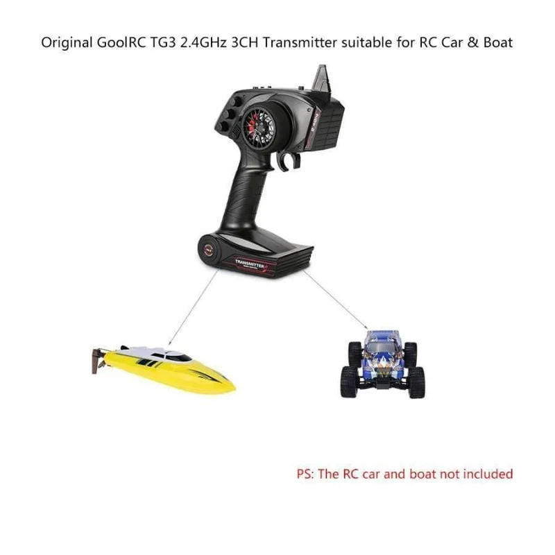 GoolRC TG3 2.4GHz 3CH Digitaler RC-Funksender mit Empfänger für RC-Car-Boot RC-Senderteile
