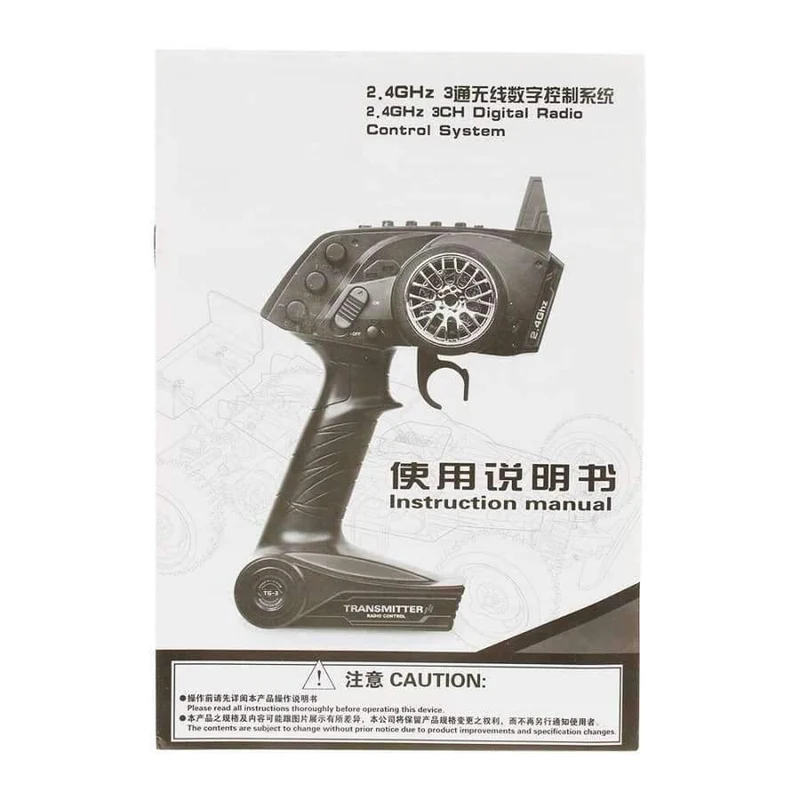 GoolRC TG3 2.4GHz 3CH Digitaler RC-Funksender mit Empfänger für RC-Car-Boot RC-Senderteile