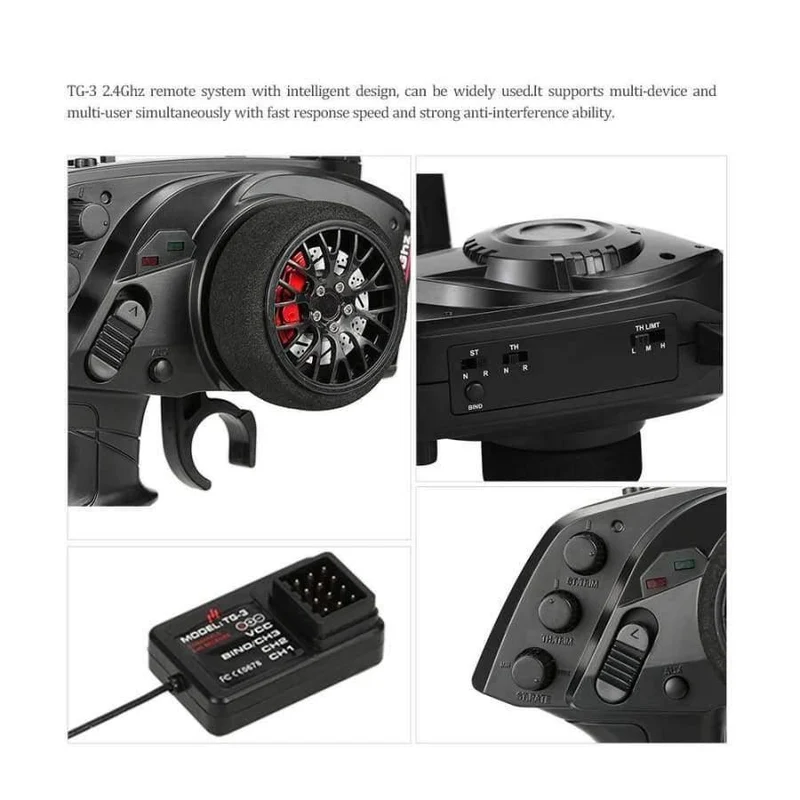 GoolRC TG3 2.4GHz 3CH Digitaler RC-Funksender mit Empfänger für RC-Car-Boot RC-Senderteile