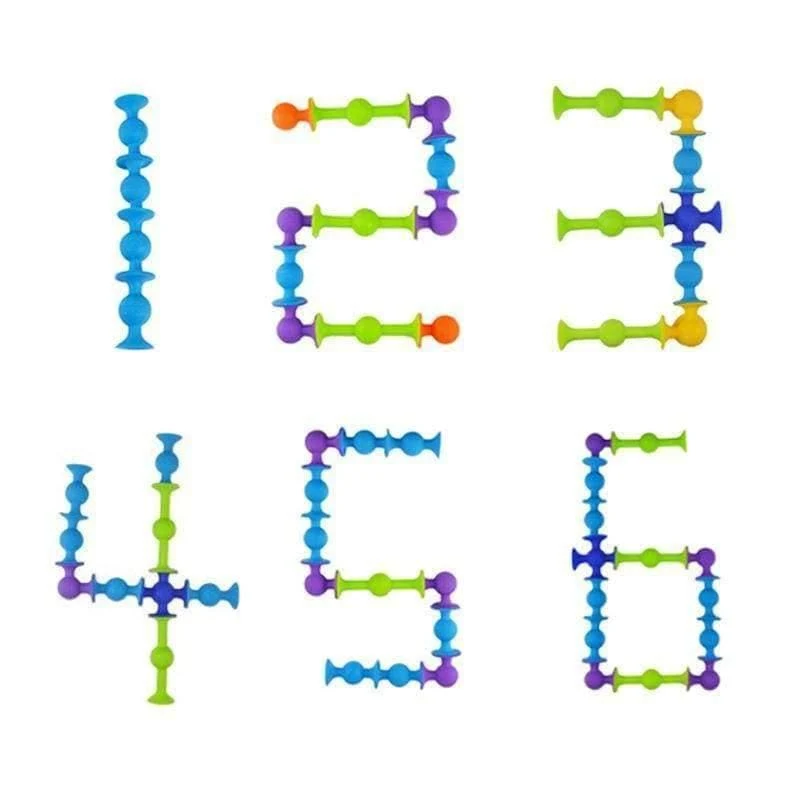 Pop Suckers Lustiger Silikonblock Weiche Bausteine ​​Kinder DIY Modellbau Spielzeug Für Kinder Jungen Mädchen Weihnachtsgeschenk
