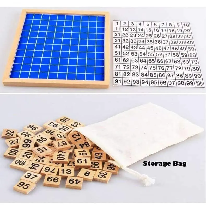Montessori Bildung Holzspielzeug 1-100 Digit Kognitive Mathematik Spielzeug Lehre Logarithmus Version Kid Early Learning Geschenk