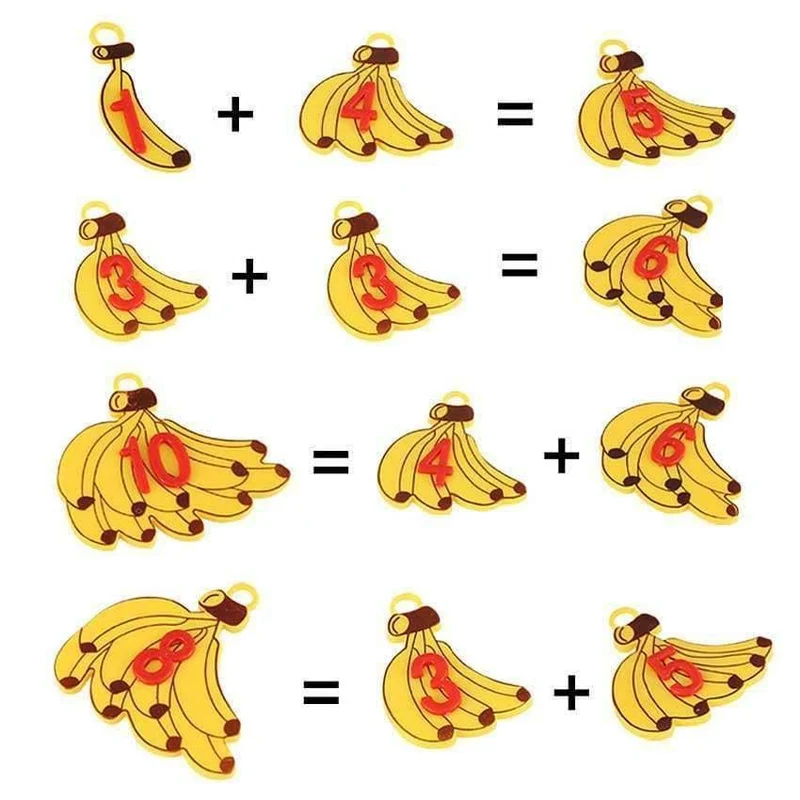 Monkey Match Math Balancing Scale Match-Spiel Anzahl Balance-Spiel Brettspiel Lernspielzeug für Kinder zum Lernen Hinzufügen und Subtrahieren