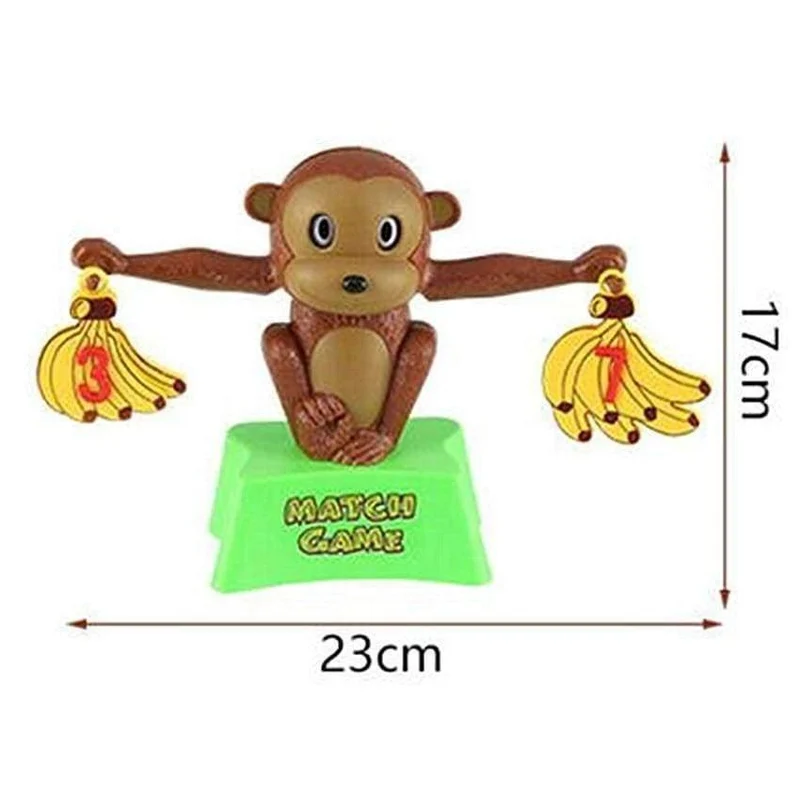 Monkey Match Math Balancing Scale Match-Spiel Anzahl Balance-Spiel Brettspiel Lernspielzeug für Kinder zum Lernen Hinzufügen und Subtrahieren