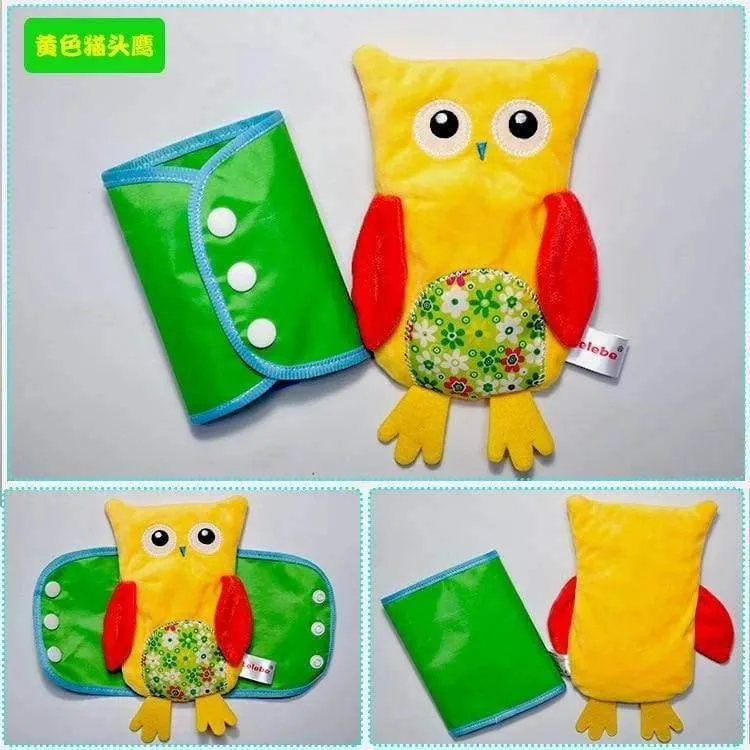 4pcs / set Baby DIY Montessori Kleid Reißverschluss Druckknopf Schnalle Krawatte Lernspielzeug Vorschule weichen Plüschtier Kinder Kleinkind lernen