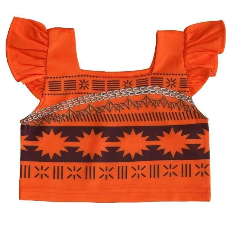 Baby girl clothes Princess dress Moana Cosplay Costume for Children Vaiana Girls Party Wedding dresses with Necklace Costumes