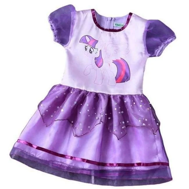 Baby Girl Dress Children Girl little Pony Dresses Cartoon Princess Party Costume Kids Clothes Summer Clothing