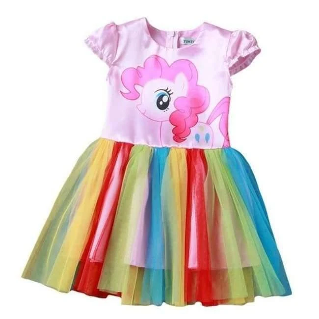 Baby Girl Dress Children Girl little Pony Dresses Cartoon Princess Party Costume Kids Clothes Summer Clothing