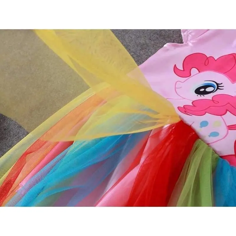 Baby Girl Dress Children Girl little Pony Dresses Cartoon Princess Party Costume Kids Clothes Summer Clothing
