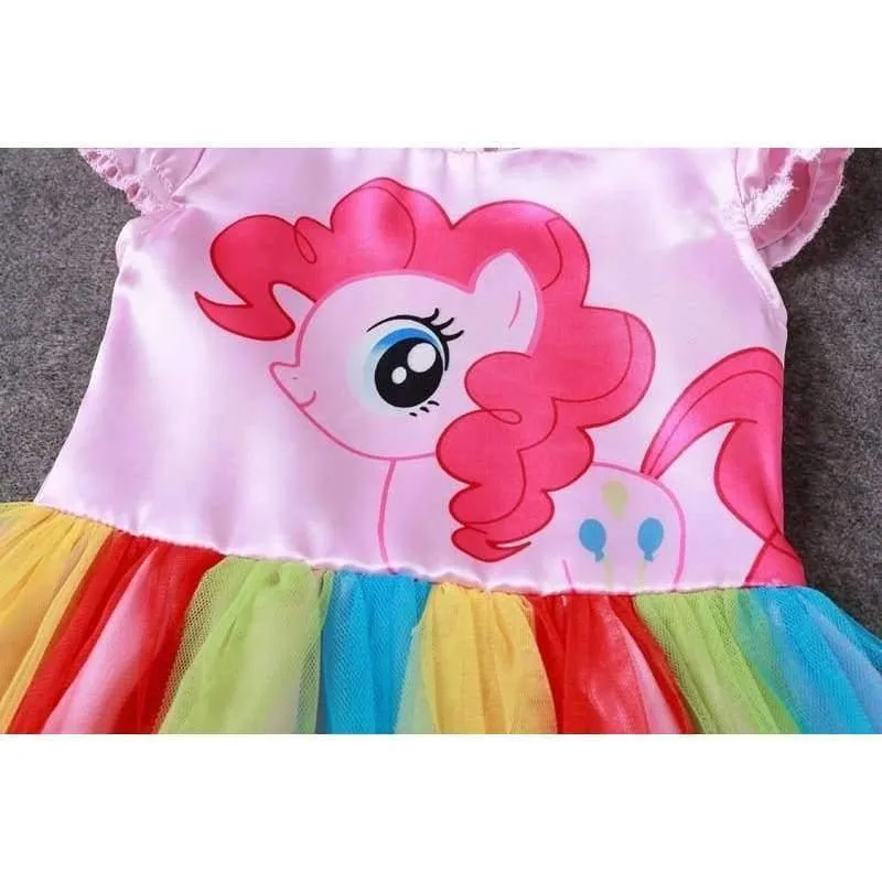 Baby Girl Dress Children Girl little Pony Dresses Cartoon Princess Party Costume Kids Clothes Summer Clothing