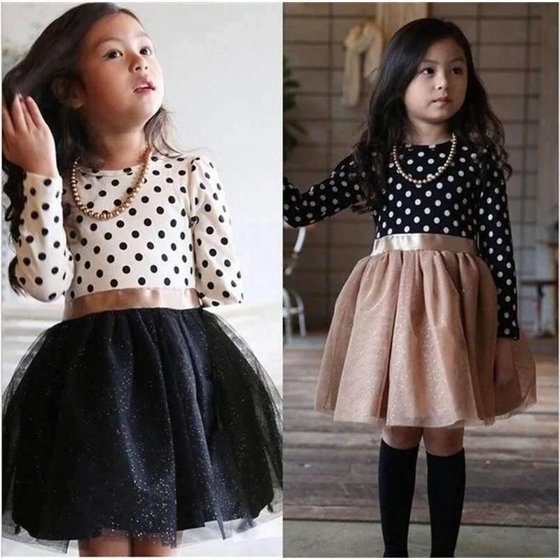 Long Sleeve Dress For Girls Clothing Baby Girl Clothing Teenager School Daily Wear Kids Casual Clothes Vestido Infantil 8T