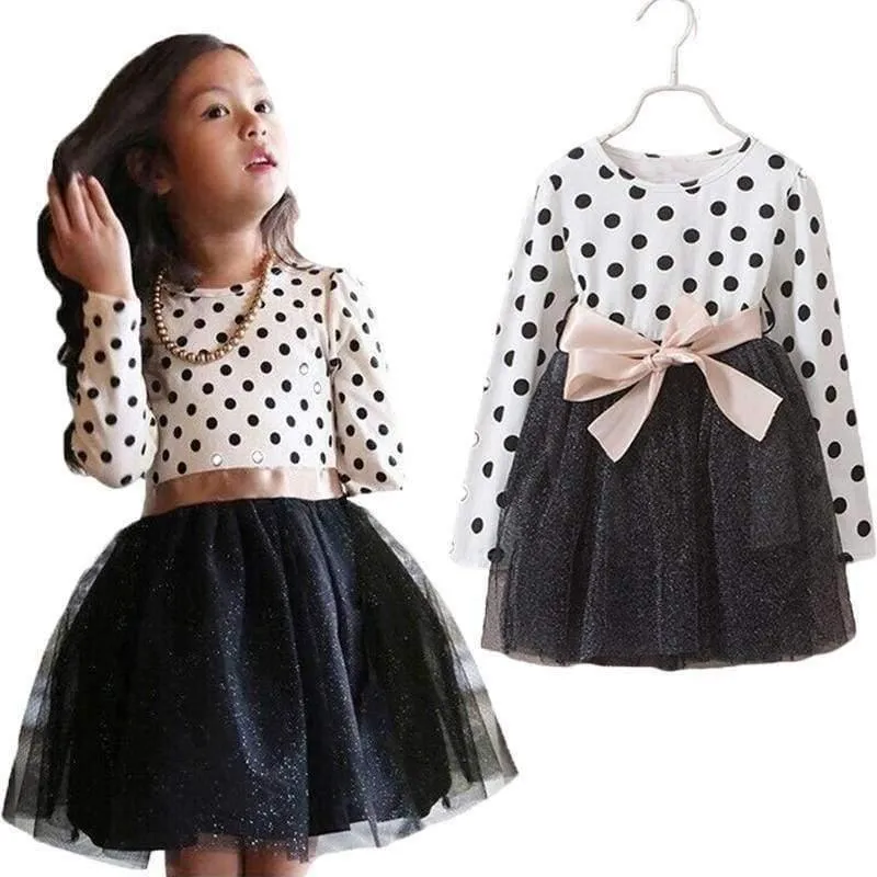 Long Sleeve Dress For Girls Clothing Baby Girl Clothing Teenager School Daily Wear Kids Casual Clothes Vestido Infantil 8T
