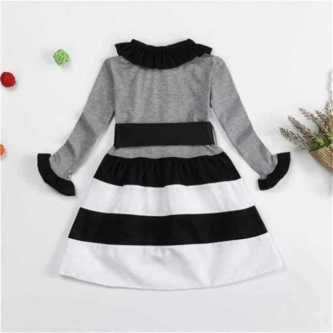 Long Sleeve Dress For Girls Clothing Baby Girl Clothing Teenager School Daily Wear Kids Casual Clothes Vestido Infantil 8T