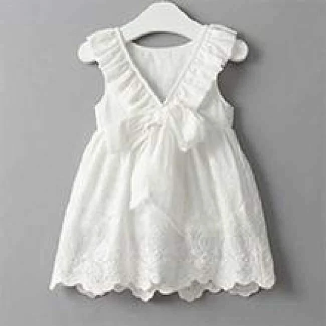 Sweet Princess Dress Baby Kids Girls Clothing Wedding Party Dresses Children Clothing Pink Applique