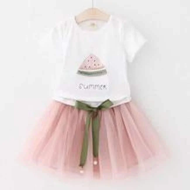 Sweet Princess Dress Baby Kids Girls Clothing Wedding Party Dresses Children Clothing Pink Applique