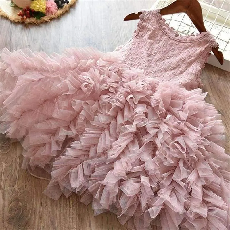 Summer Baby Kids Girl Dress Toddler Princess Party Tutu Dress for Girls Clothes Children Princess Dresses Birthday Wedding Gown