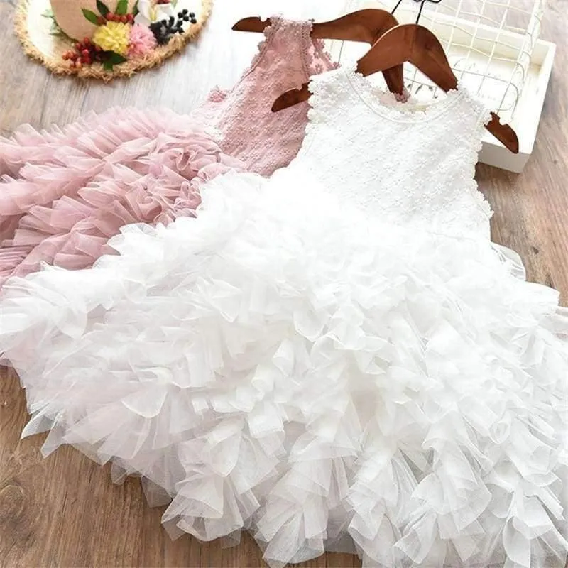 Summer Baby Kids Girl Dress Toddler Princess Party Tutu Dress for Girls Clothes Children Princess Dresses Birthday Wedding Gown