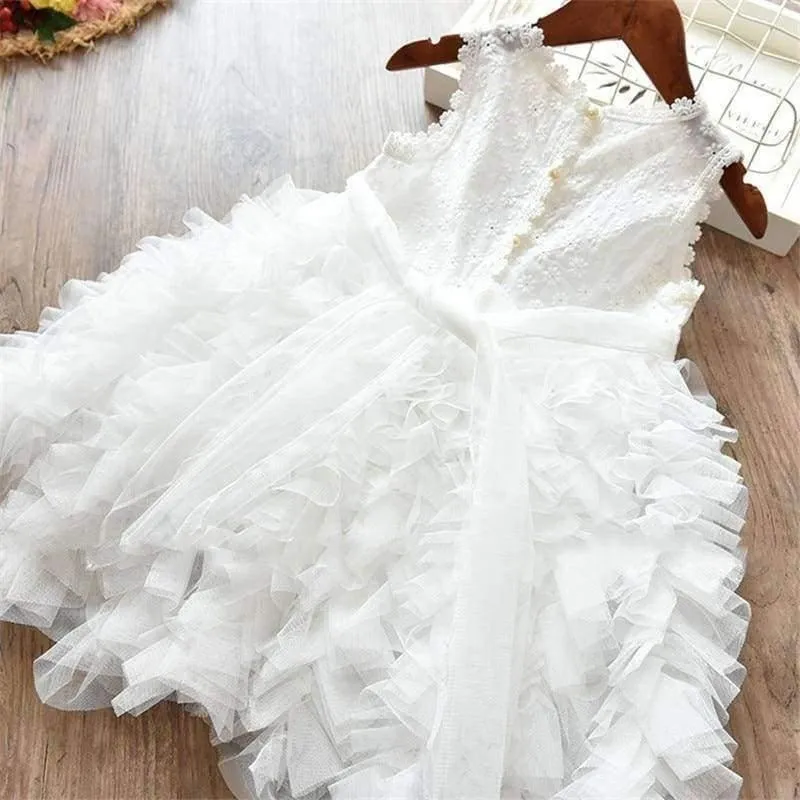 Summer Baby Kids Girl Dress Toddler Princess Party Tutu Dress for Girls Clothes Children Princess Dresses Birthday Wedding Gown