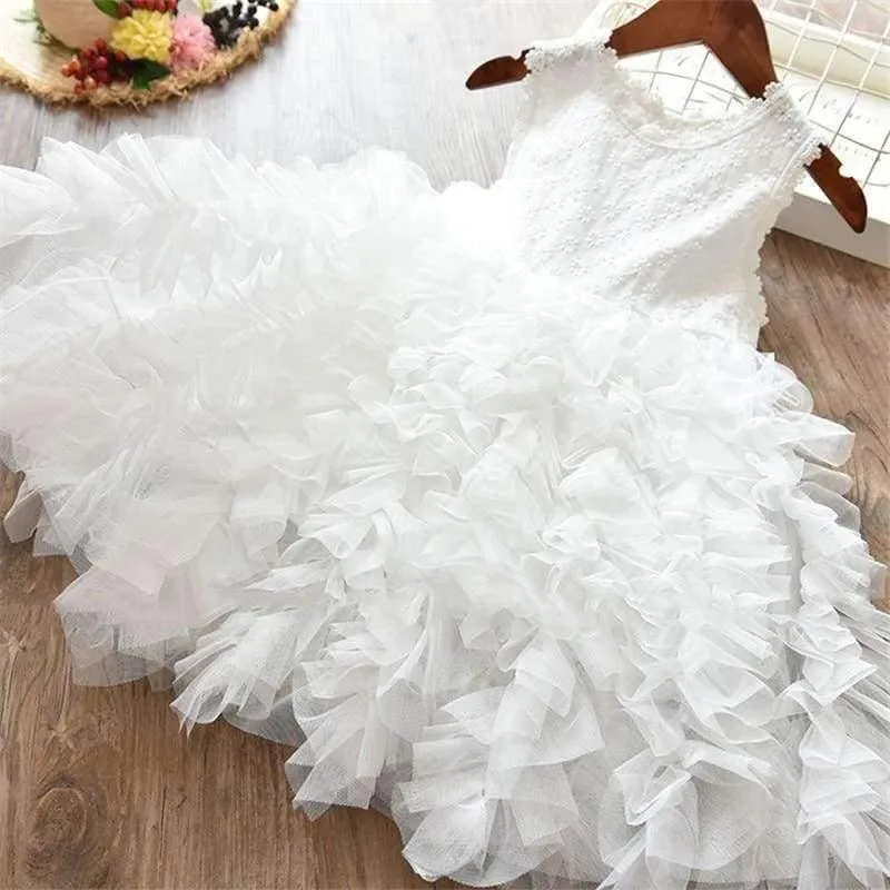 Summer Baby Kids Girl Dress Toddler Princess Party Tutu Dress for Girls Clothes Children Princess Dresses Birthday Wedding Gown