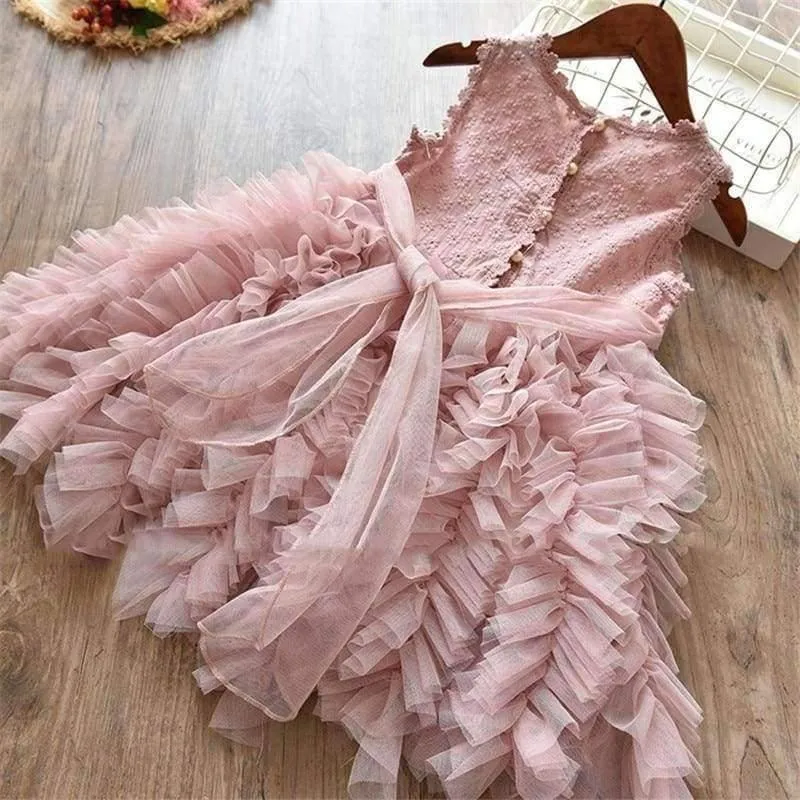 Summer Baby Kids Girl Dress Toddler Princess Party Tutu Dress for Girls Clothes Children Princess Dresses Birthday Wedding Gown