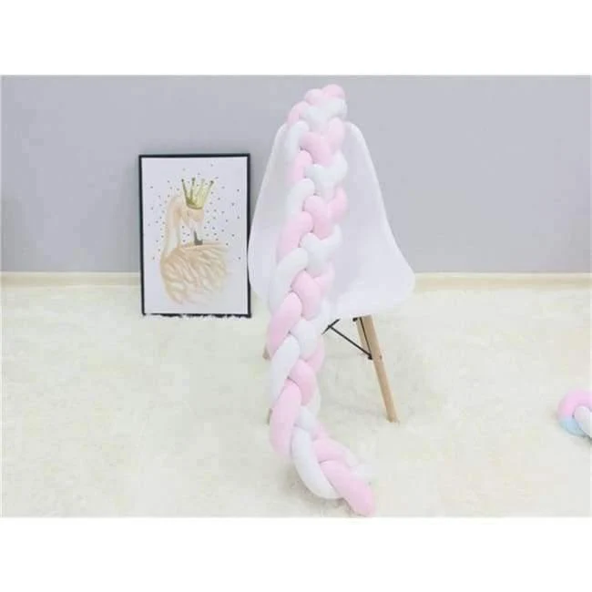4 Zöpfe 2 Meter Knot Weiche Babybett Stoßstange Krippe Seiten Neugeborenen Krippe Pad Schutz Kinderbett Stoßstangen Bettwäsche für Kleinkinder