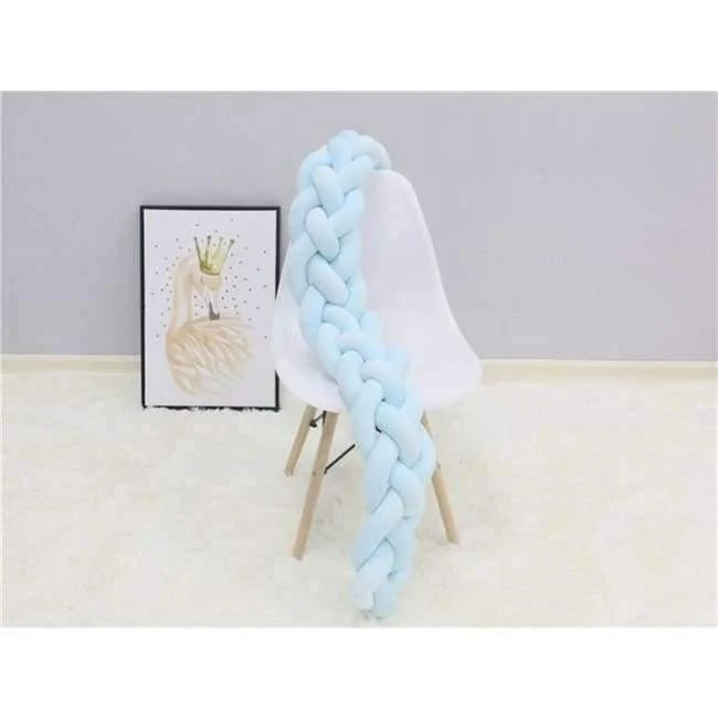 4 Zöpfe 2 Meter Knot Weiche Babybett Stoßstange Krippe Seiten Neugeborenen Krippe Pad Schutz Kinderbett Stoßstangen Bettwäsche für Kleinkinder