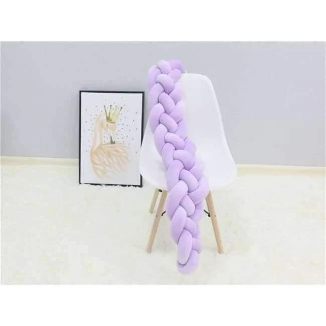 4 Zöpfe 2 Meter Knot Weiche Babybett Stoßstange Krippe Seiten Neugeborenen Krippe Pad Schutz Kinderbett Stoßstangen Bettwäsche für Kleinkinder