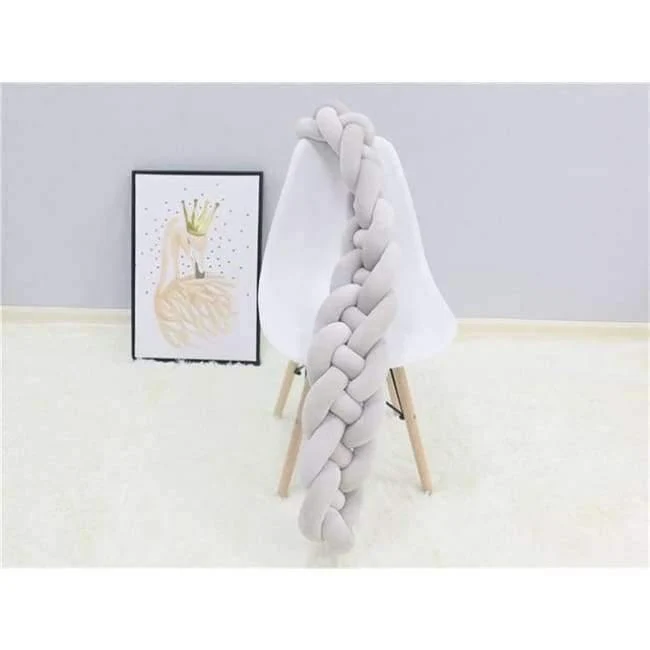 4 Zöpfe 2 Meter Knot Weiche Babybett Stoßstange Krippe Seiten Neugeborenen Krippe Pad Schutz Kinderbett Stoßstangen Bettwäsche für Kleinkinder