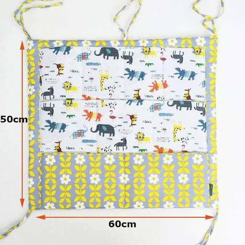 Bett hängen Aufbewahrungstasche Babybett Bett Marke Baby Baumwolle Crib Organizer 50 * 60cm Spielzeug Windeltasche für Kinderbett Bettwäsche Set